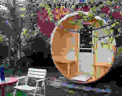Бани-бочки с террасой